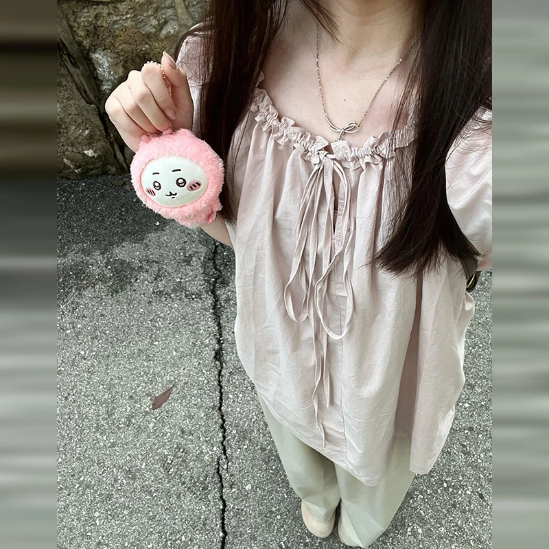 【现货+运补】粉色衬衫温柔衬衣设计感小众宽松上衣703