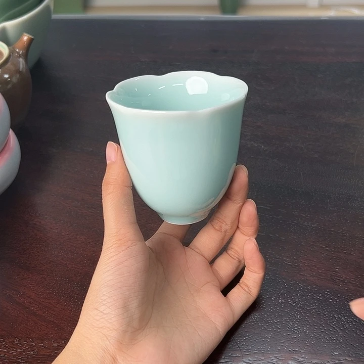 龙泉云间青瓷小米茶器