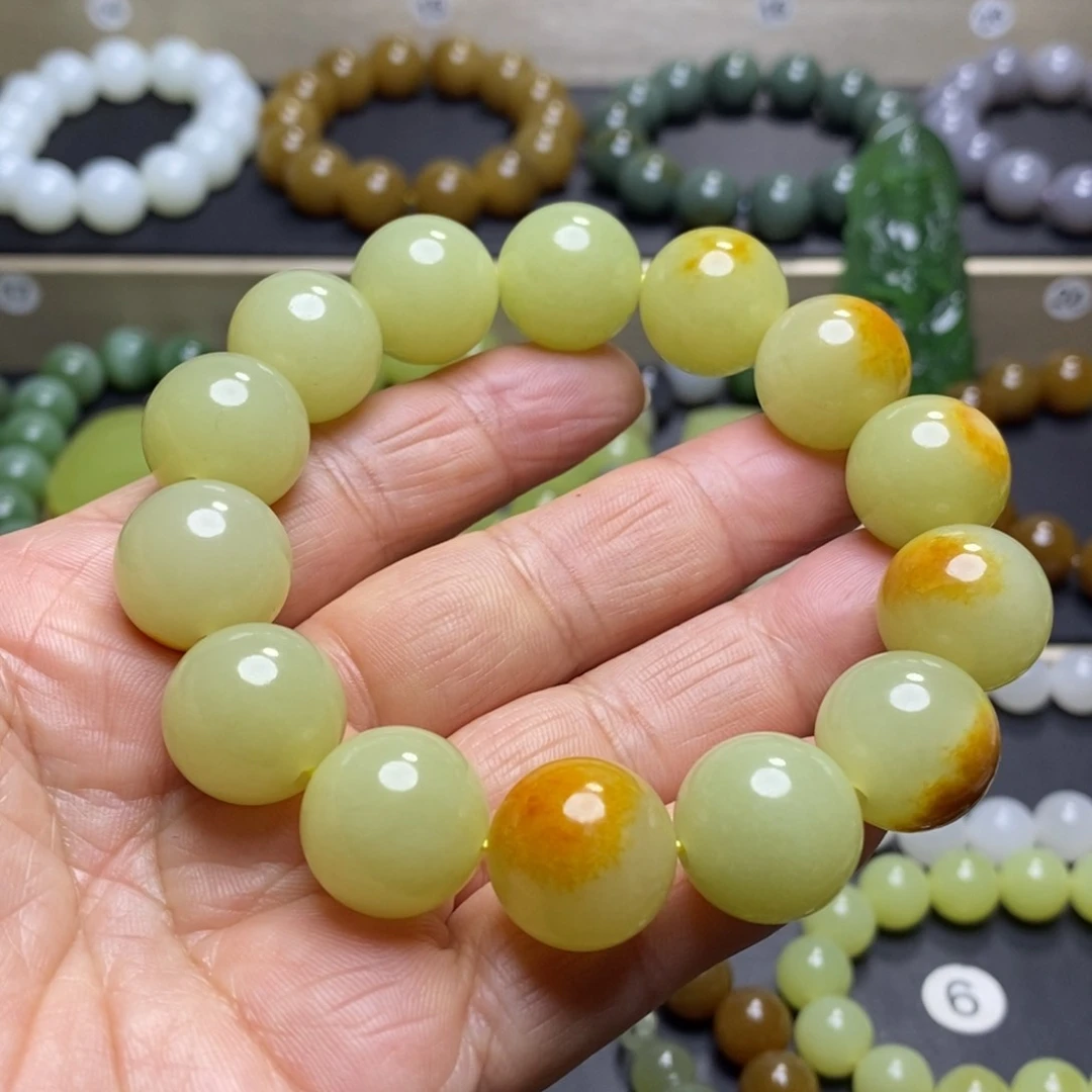 和田玉手串未镶嵌