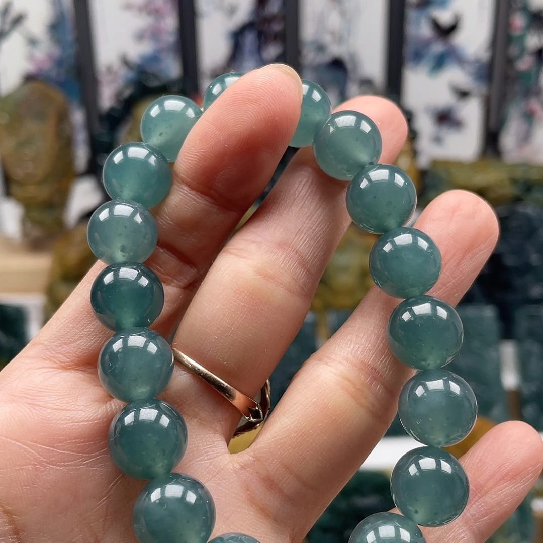 翡翠未镶嵌颈饰天然翡翠a货珠