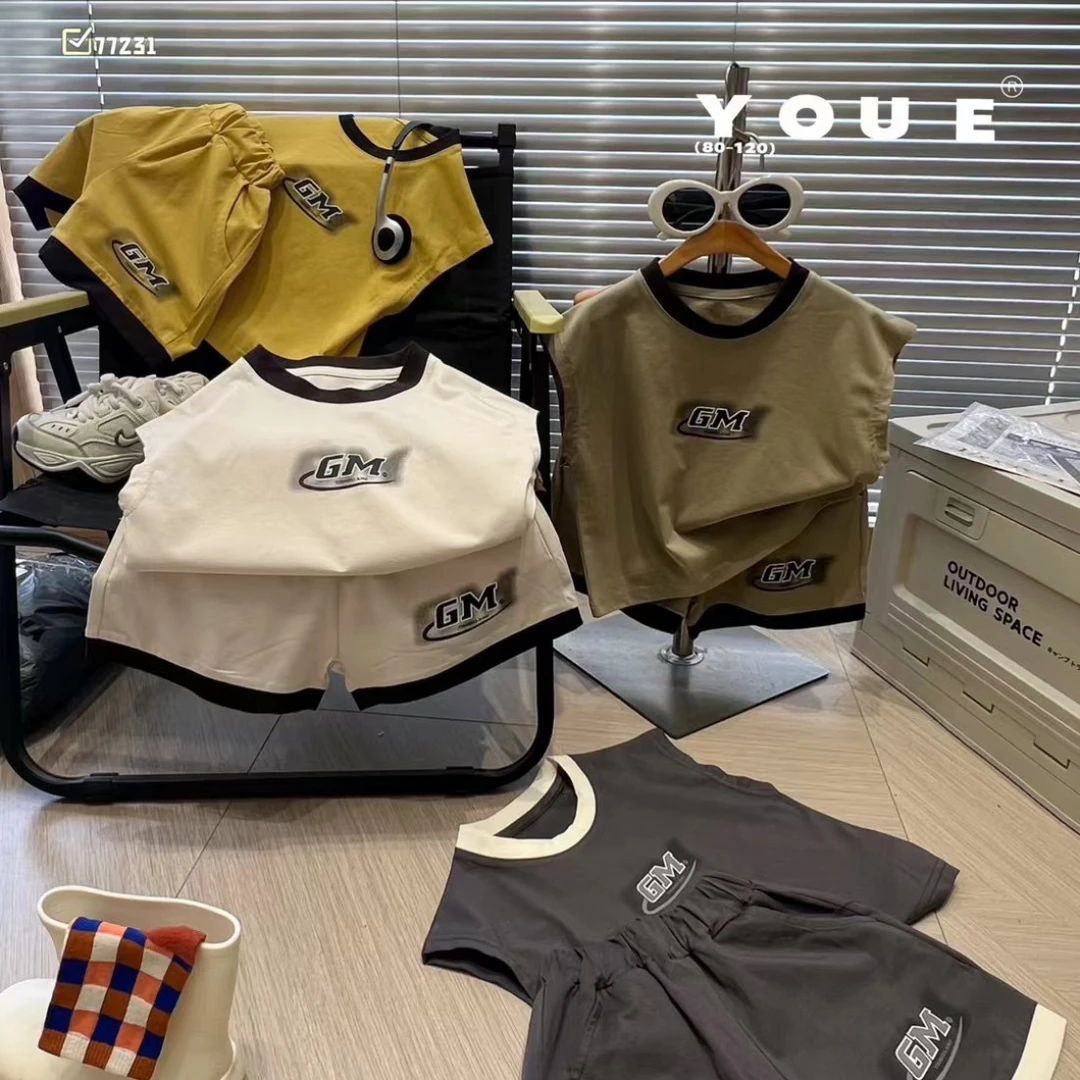 645-699）儿童 夏季 韩版套装 百搭休闲洋气二件套 又一no退no换