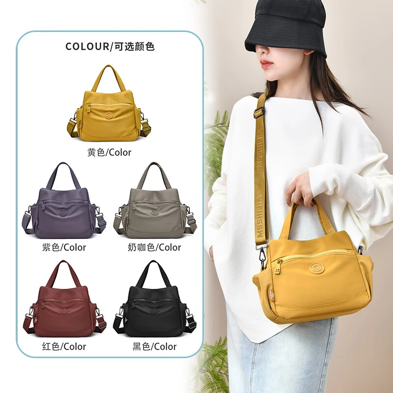新款尼龙防水斜挎包女包小圆包时尚百搭手提单肩斜挎包女士