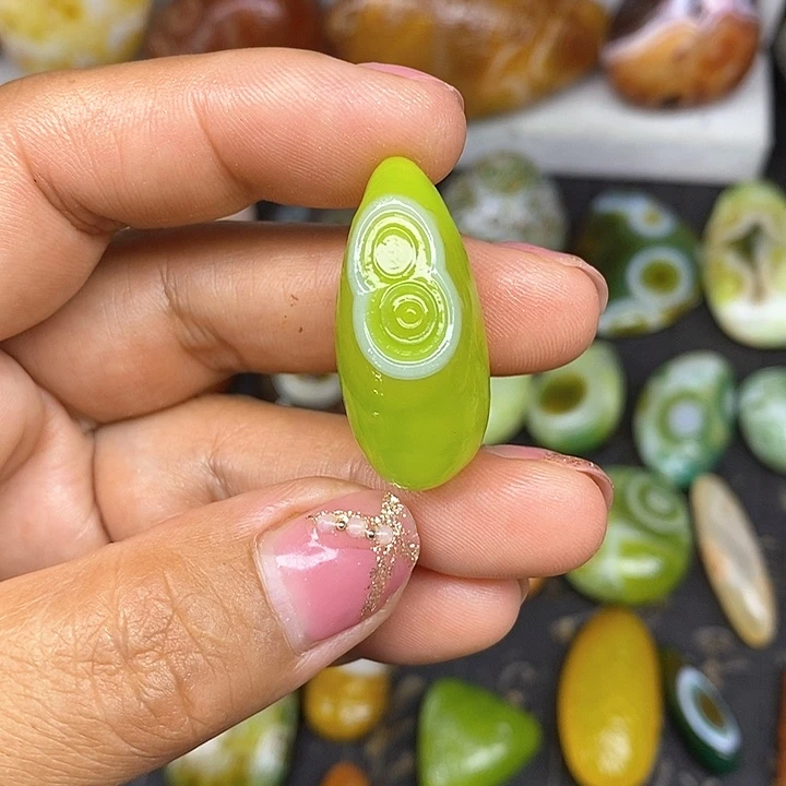 水滴款奇石饰品无孔