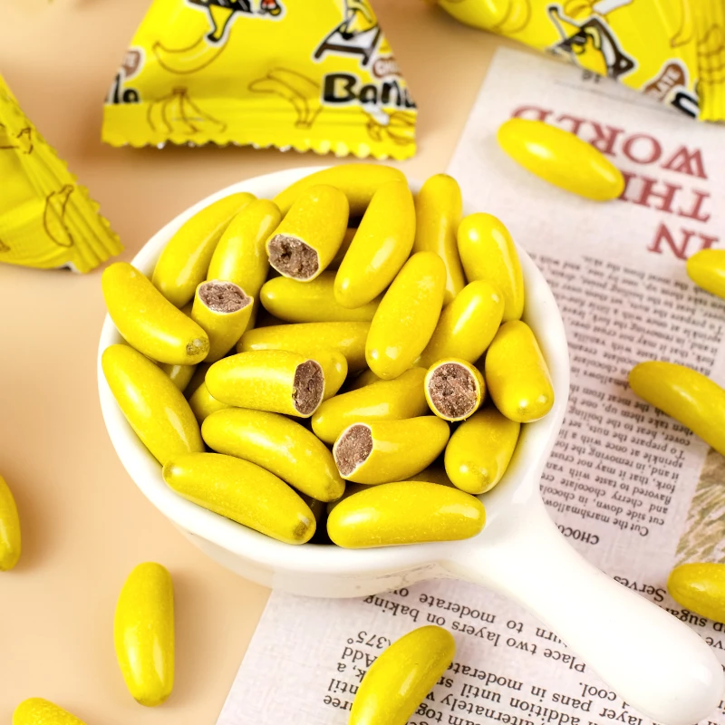 【香蕉巧克力团单】三叉香蕉型脆皮巧克力注心糖果（6道具兑1）