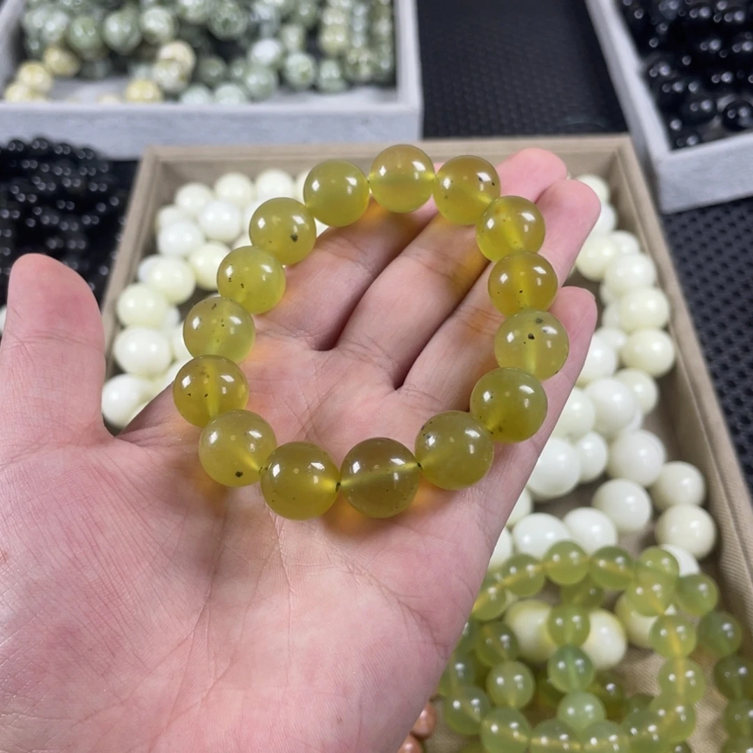 蛇纹石玉未镶嵌手链