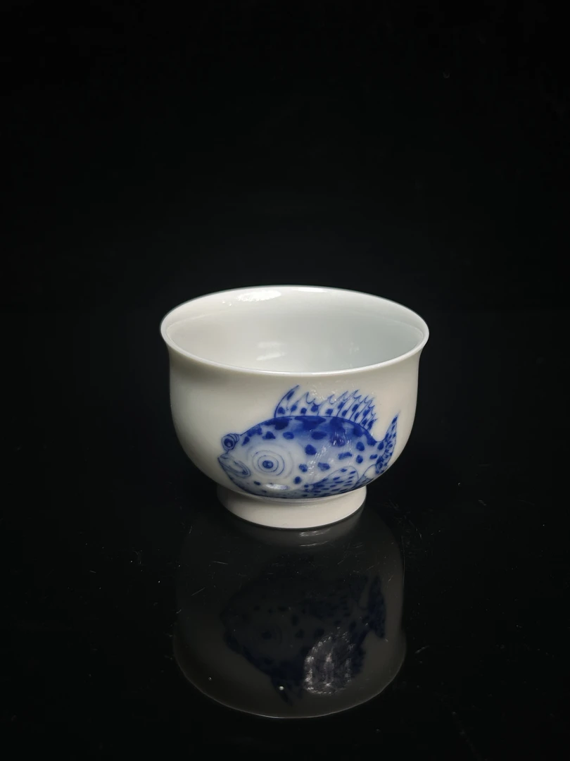 復见  预售     青花鳜鱼小压手  JJQ35