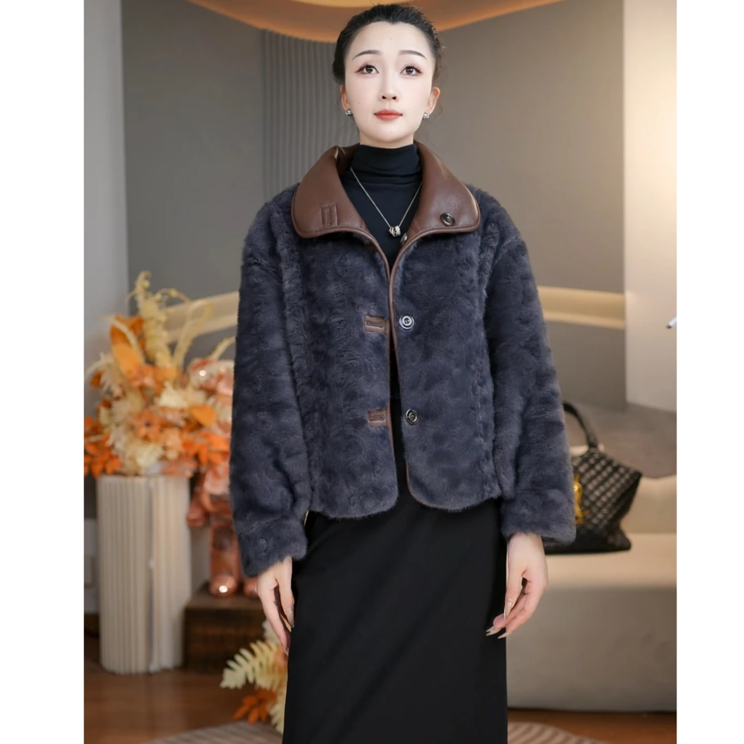 2025年868年新款时尚贵气女士中款气质韩潮外套