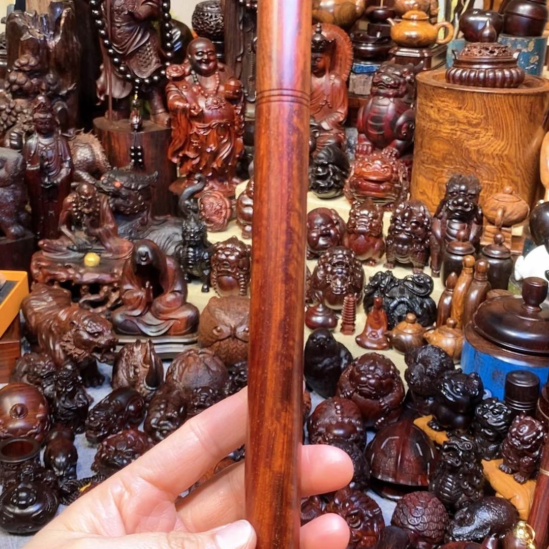 檀香紫檀（小叶紫檀）水波荡漾香筒