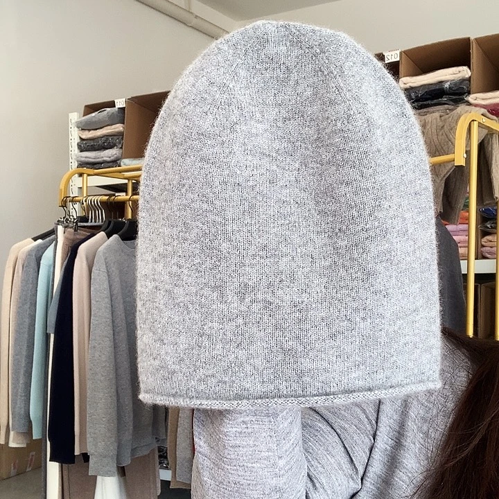 100%山羊绒双股加厚帽子颜色五选一