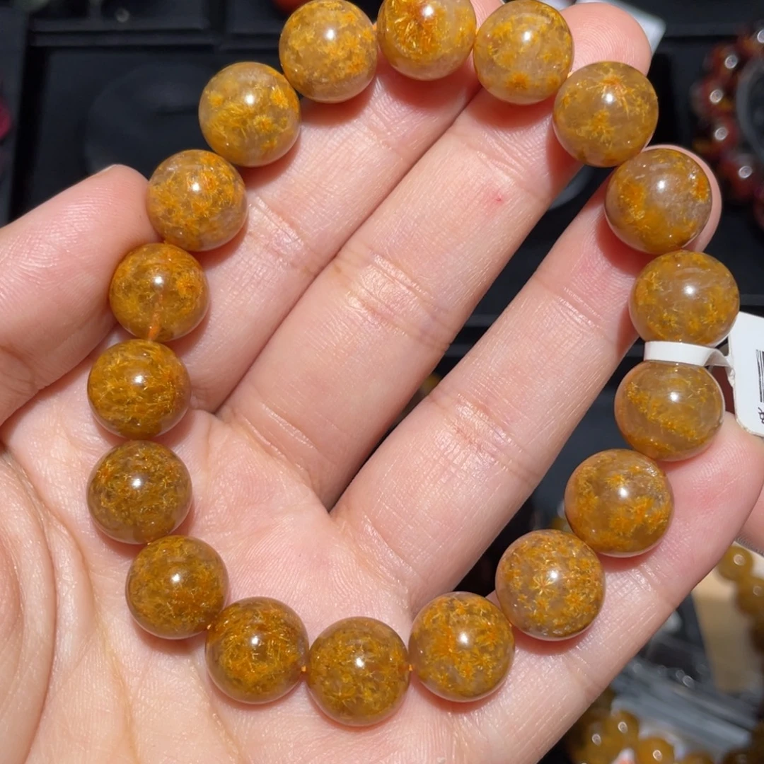 *****未镶嵌手链水晶钛晶花11mm-108