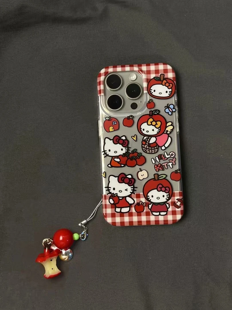水果KT猫适用苹果16/15手机壳iphone13pro12女14小米oppo华为vivo