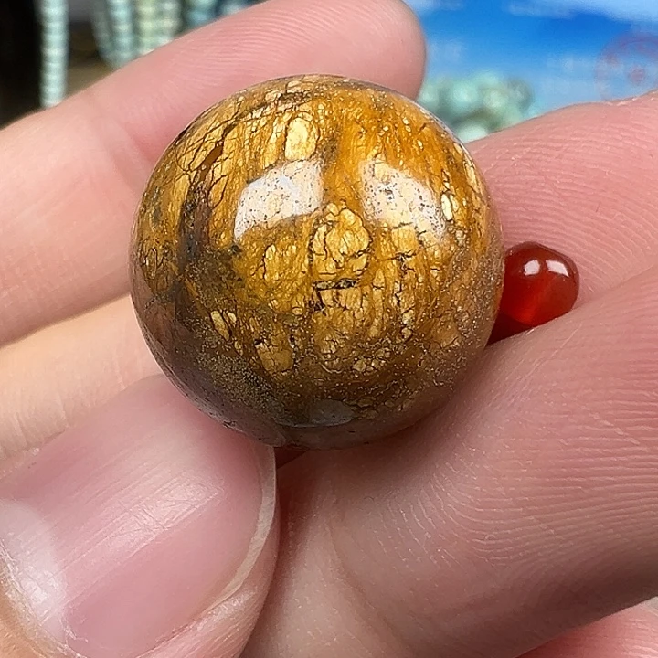 南红玛瑙未镶嵌配饰卡18微瑕