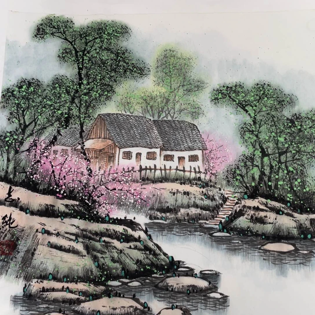 国画宋志纯老师绘画