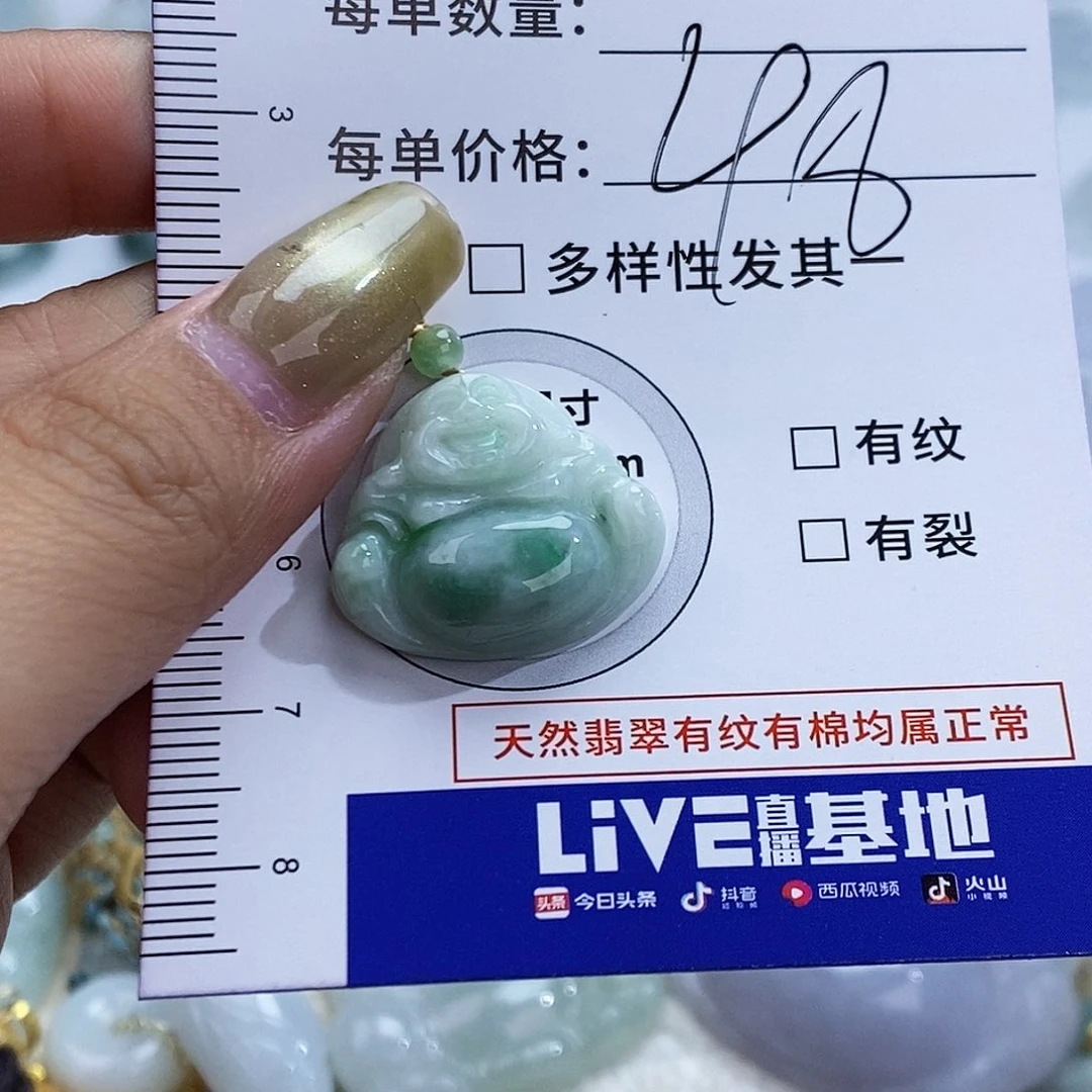 翡翠未镶嵌颈饰6435