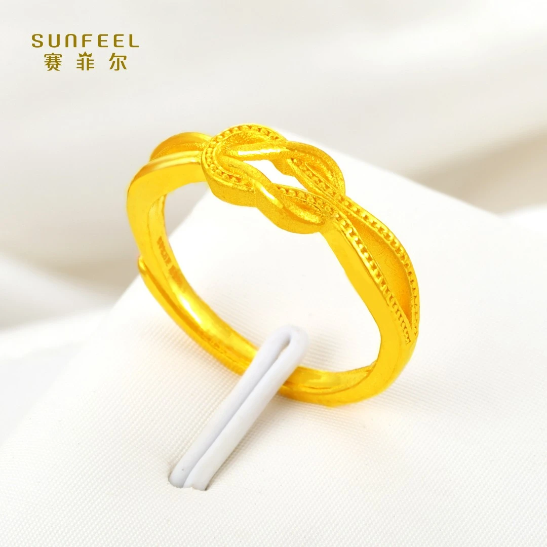 SUNFEEL/赛菲尔【十八店】足金编织艺术戒指 HJ051704