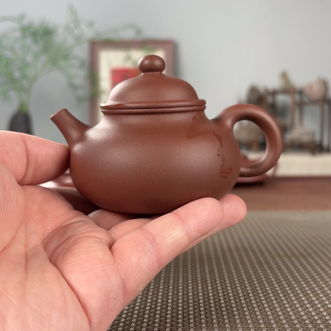 紫砂茶壶微瑕黄龙山原矿紫砂壶