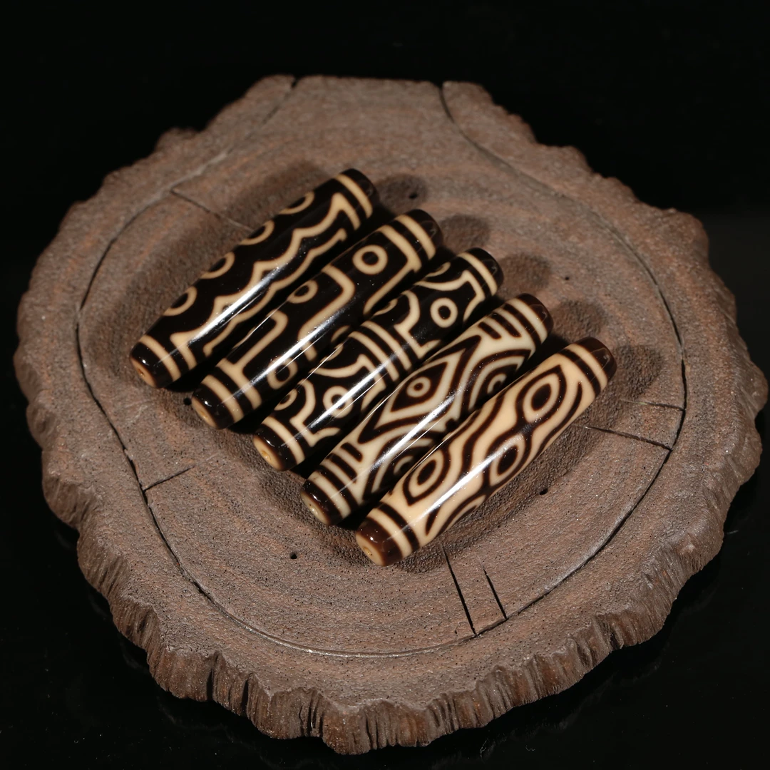 台珠梵藏手工黑金系列天珠锁骨玛瑙民族风百搭轻奢时尚男女佩戴