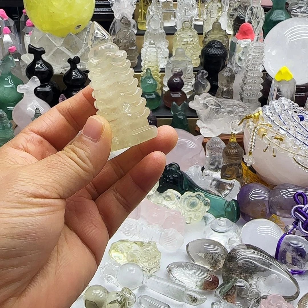 车挂水晶未镶嵌摆件