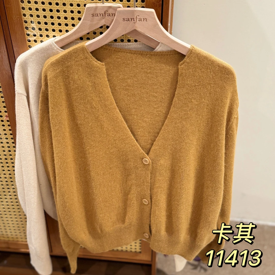 11413（部分无水洗唛，介意慎拍）  SANFAN新款针织开衫