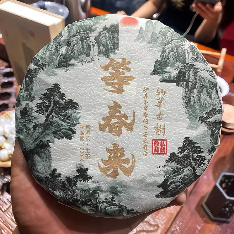 缅华古树2024年冬茶生茶普洱茶苦底药香回甘迅猛茶味重茶气高