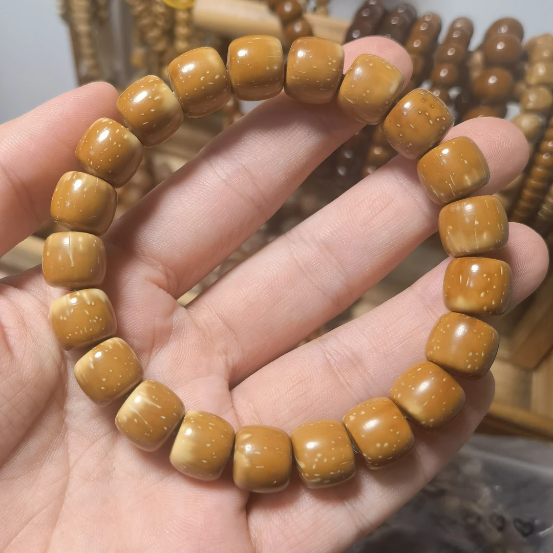 手串紫金鼠 紫金鼠实心花皮奶盖老型微瑕10.9