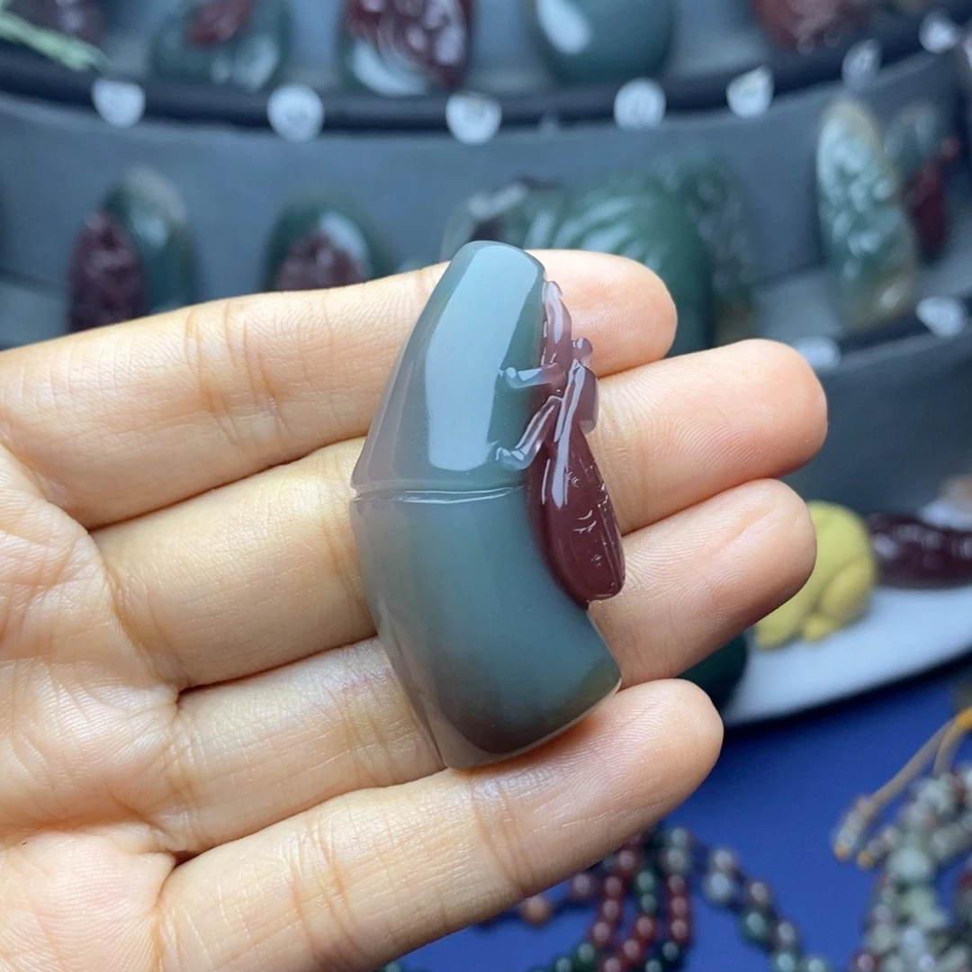 兜***…玛瑙/玉髓未镶嵌吊坠(不含链)