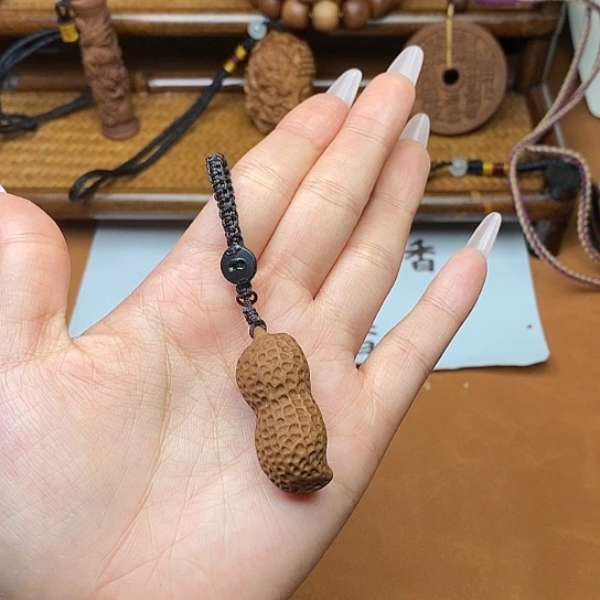 檀香木手串/手链花生钥匙扣