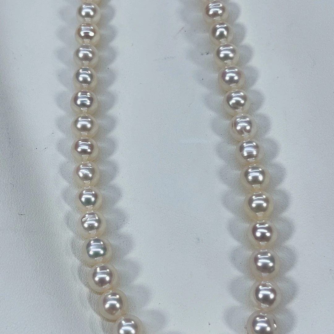 银S925镶嵌淡水珍珠颈饰