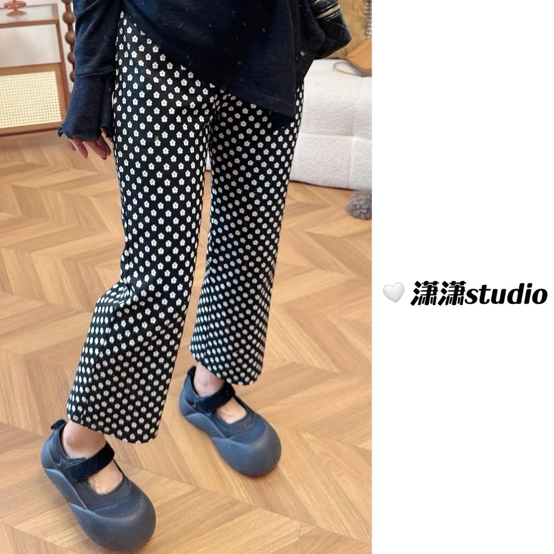 【铅笔腿】【弹力大】潇潇自制弹力面料全松紧腰超显瘦喇叭裤XJ0014