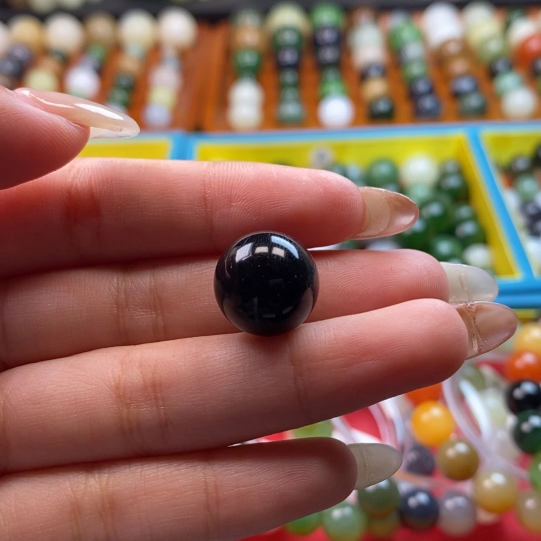 和田玉未镶嵌珠宝奇石福利聚墨青花单珠z14