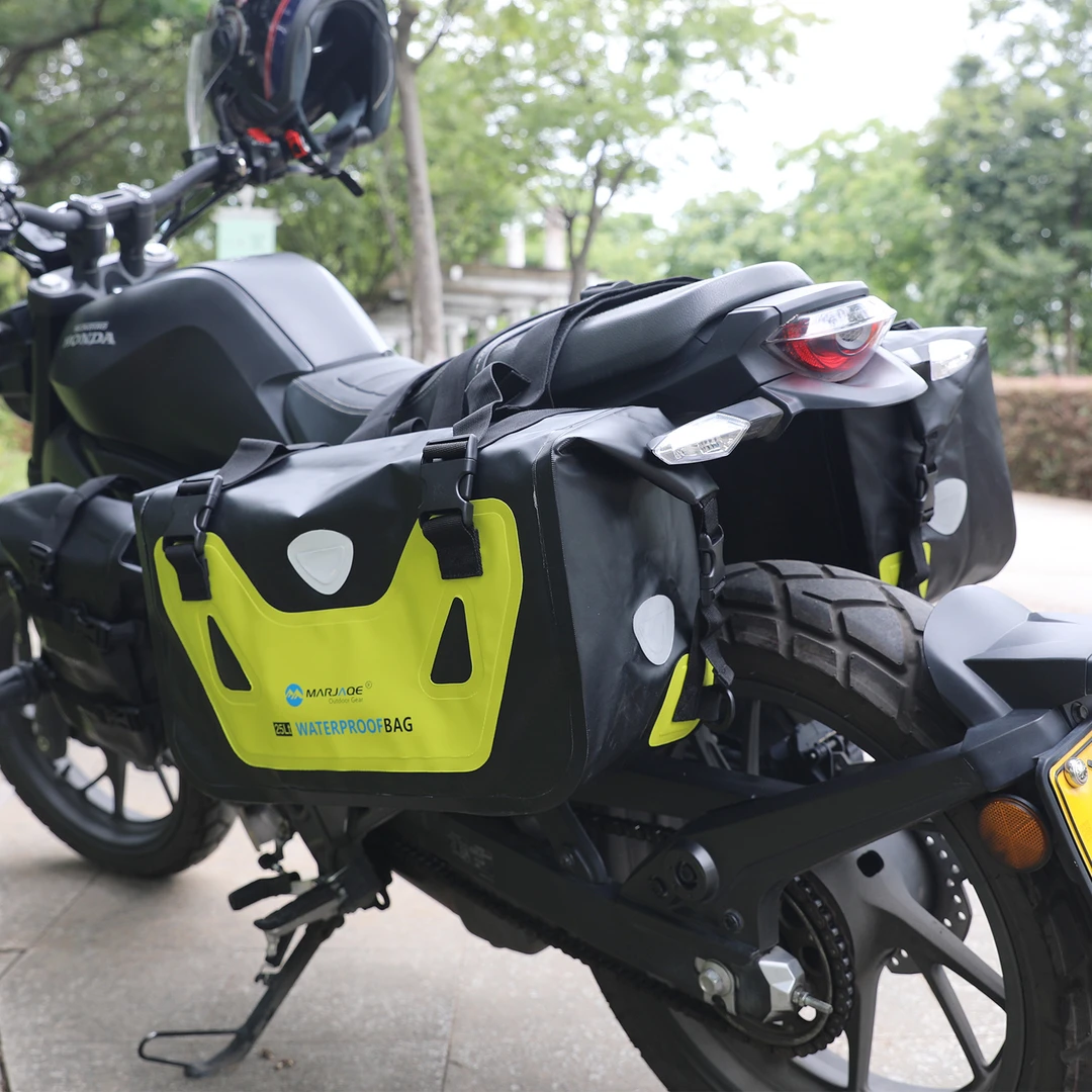 摩托车边包防水包后座尾包大容量骑行机车驮包马匹驼包50L马鞍包