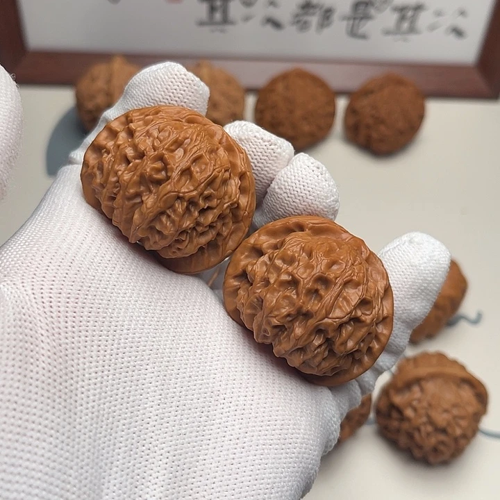 文玩核桃把件41+宫灯