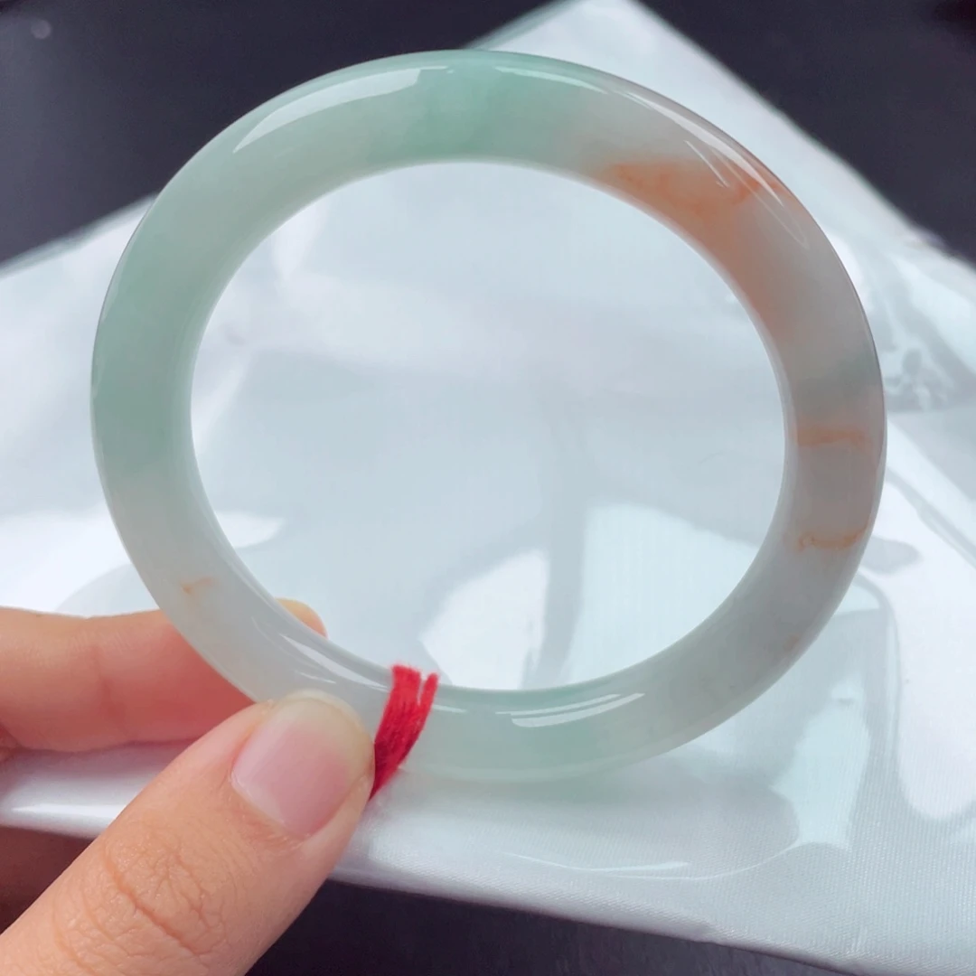 翡翠未镶嵌手镯（圆镯）5657圈