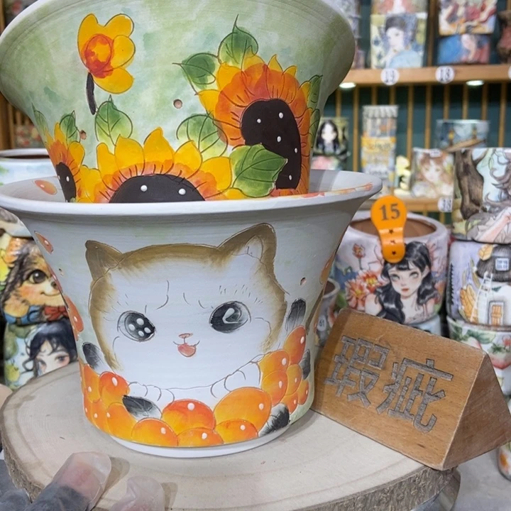 红陶景德镇艺术手绘作品