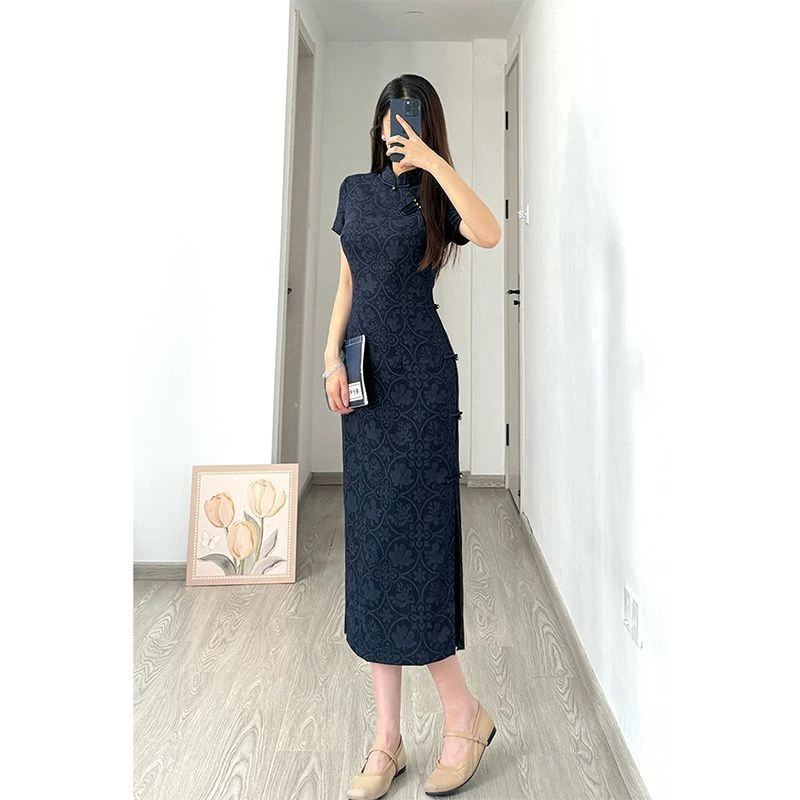 新中式复古民国风超好看旗袍2025年秋季新款年轻款文艺少女连衣裙