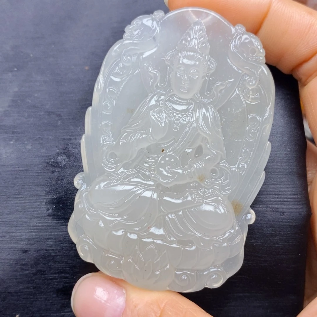 石英质玉（黄龙玉）颈饰未镶嵌