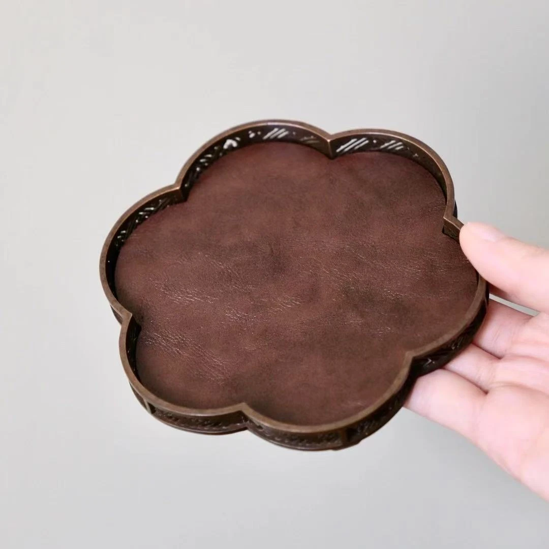 【海浪茶室】古做旧梅花壶承