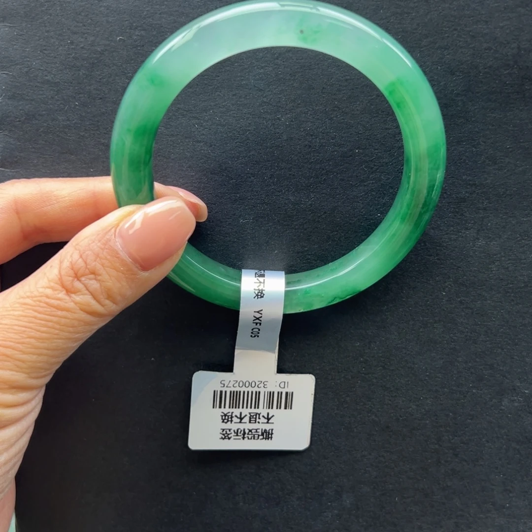 石英质玉（非洲翠）未镶嵌手镯