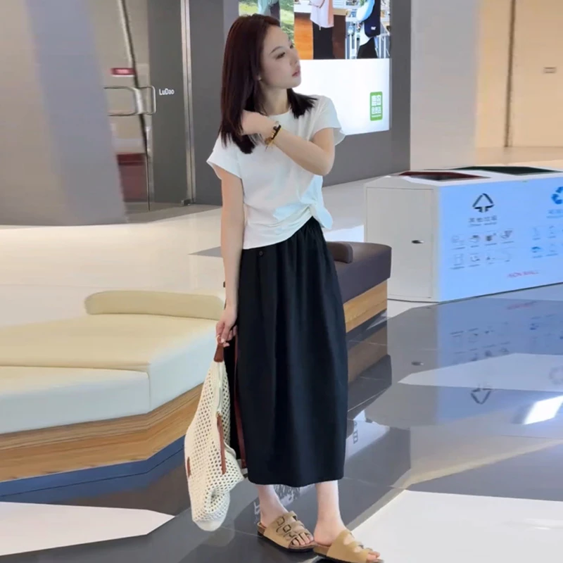 2025超火夏装一整套ootd穿搭气质巨好看的裙子女短袖休闲套装