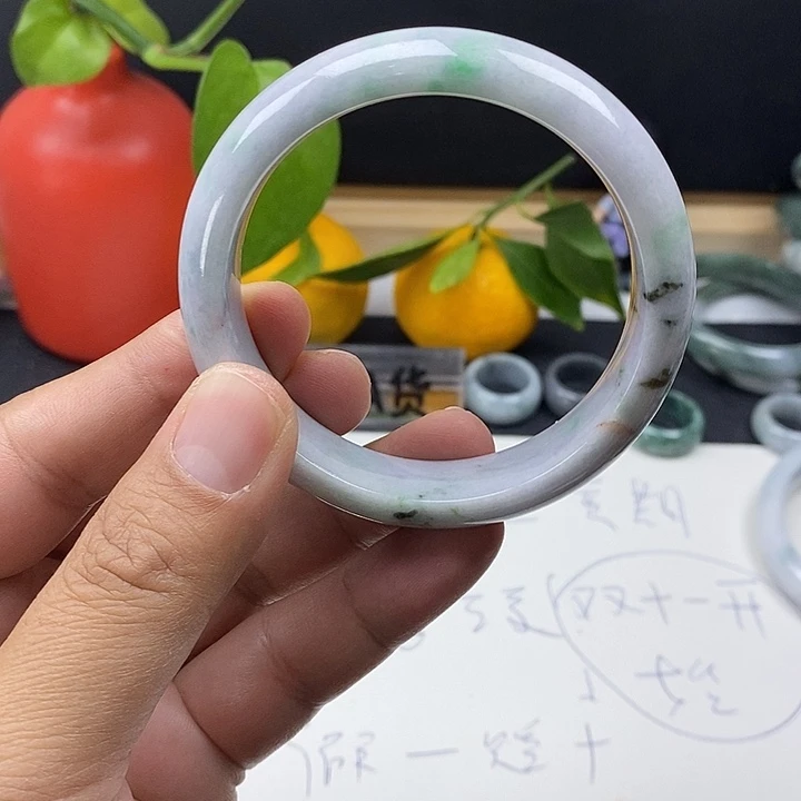 翡翠未镶嵌手镯55.7