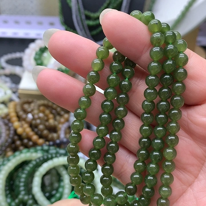 【闪购商品】和田玉手链未镶嵌沐*6