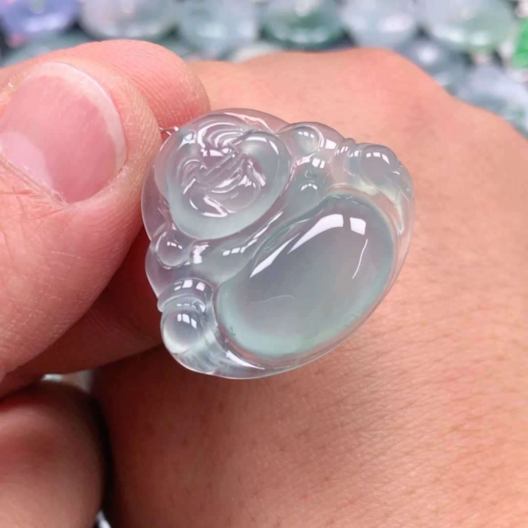 颈饰未镶嵌翡翠天然缅甸翡翠A货