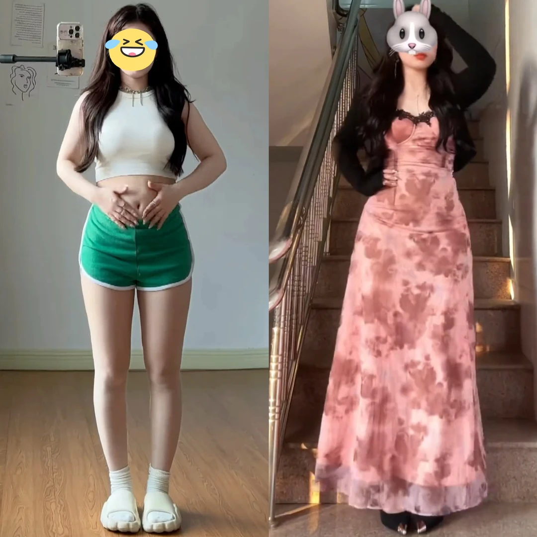 印花吊带连衣裙两件套高级感大码胖mm巨显瘦遮肉开衫绝美辣妹套装