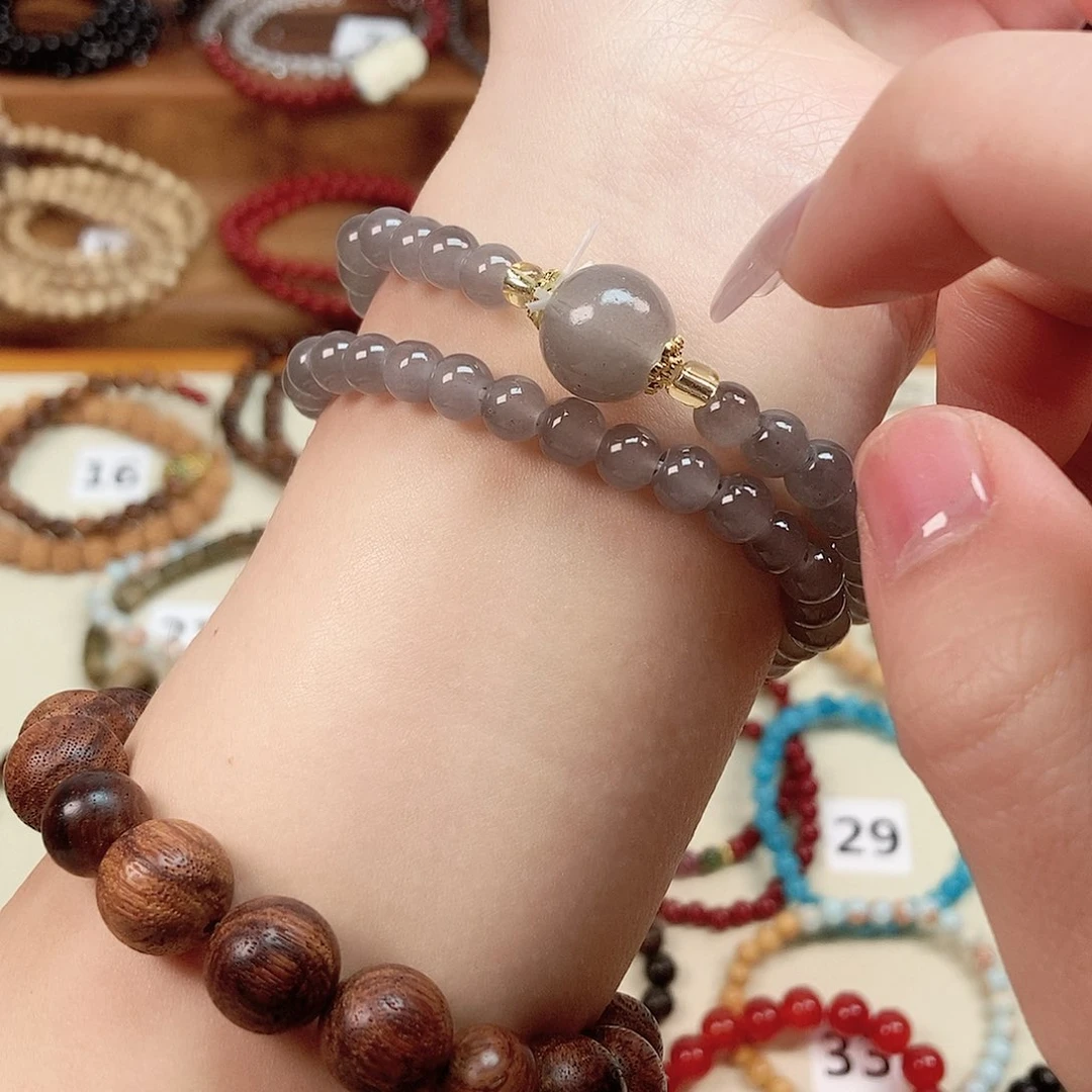 香榧木烟灰色玉石