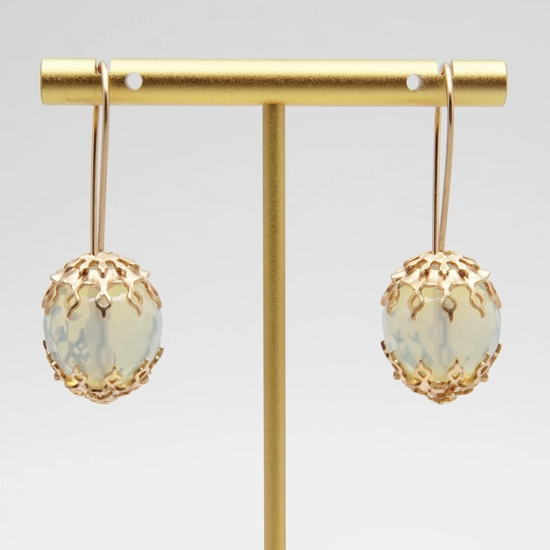 铜合金耳饰 铜合金耳饰 翡冷萃 薇拉阿姨家手作 耳饰 B124