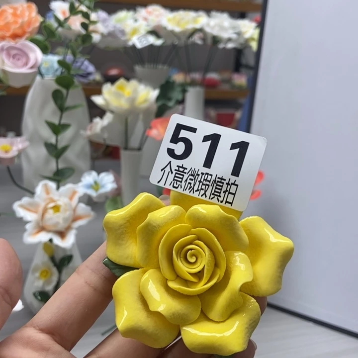 陶瓷手工制作陶瓷花