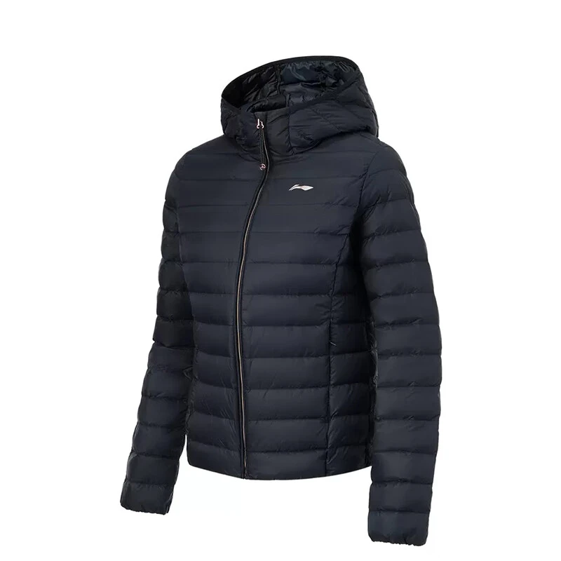 《B品以直播展示为准》李宁跑训系列短款羽绒服冬季女外套AYMT092