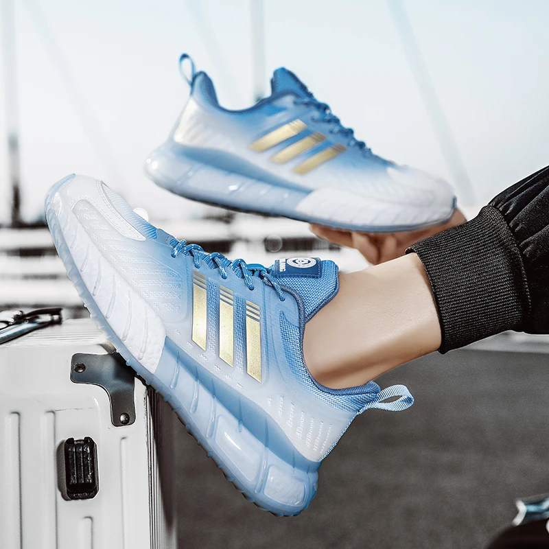 秋季鞋子情侣款男秋季透气男鞋百搭运动鞋休闲鞋STL2002[小薇]