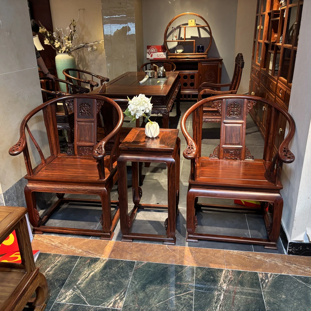 皇宫椅单椅东非酸枝实木