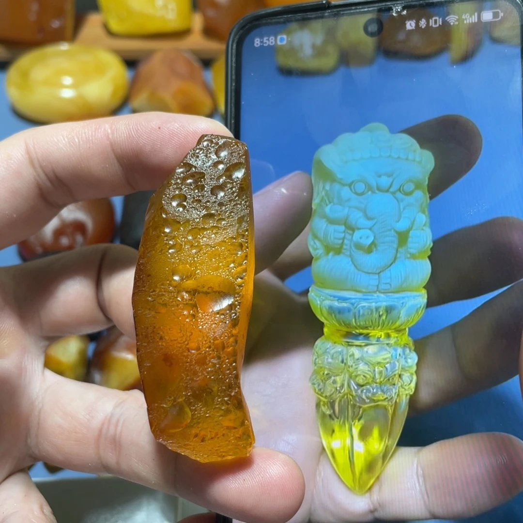 定制蜜蜡未镶嵌象神降魔杵